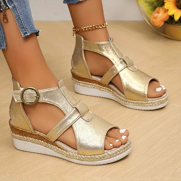Women's Espadrille Platform Wedge Sandals 82173028C