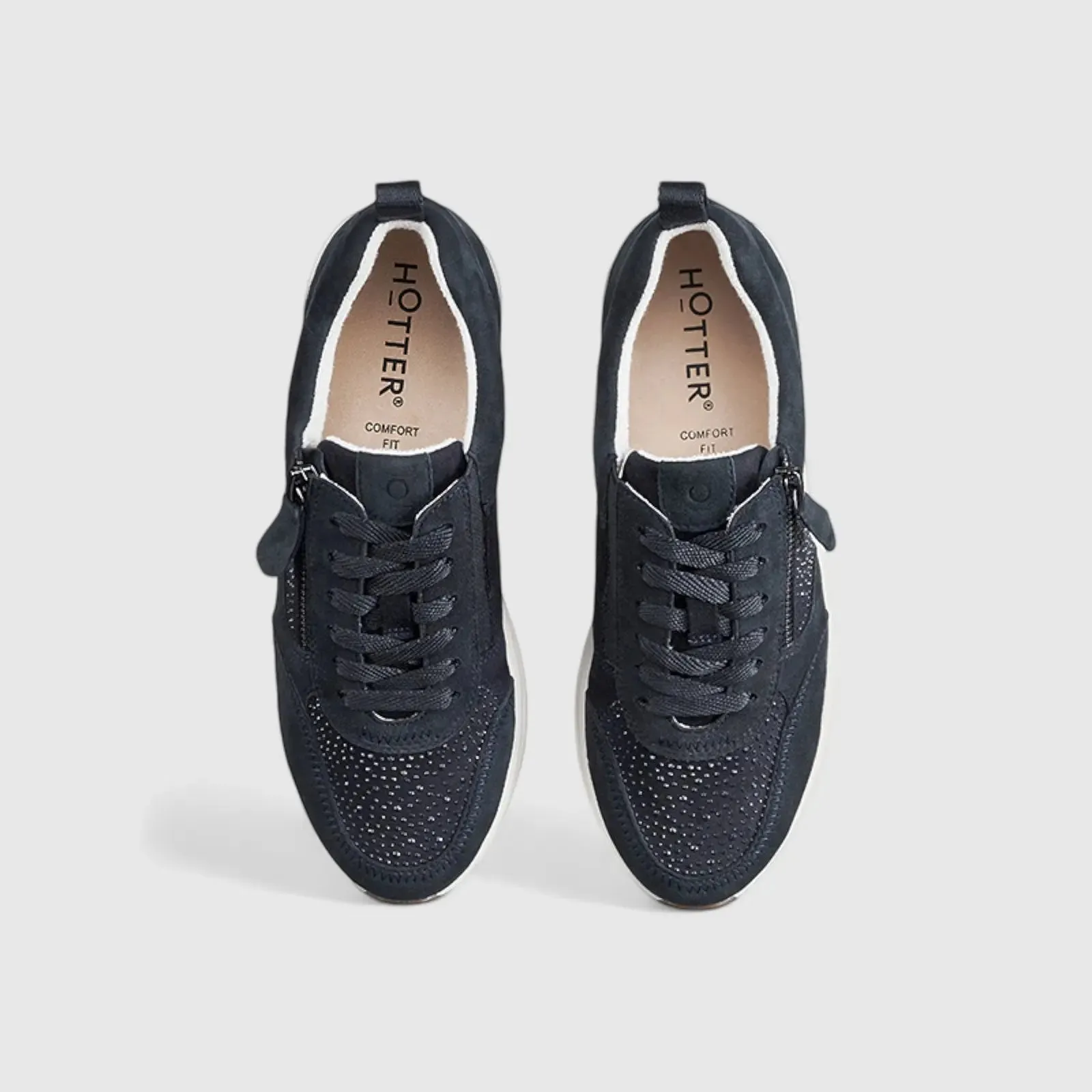 Zodiac Comfort Wedge Sneakers Navy